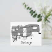 Carte Postale Remorque classique Caravan Thunder_Cove (Debout devant)