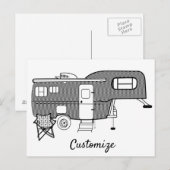 Carte Postale Remorque classique Caravan Thunder_Cove (Devant / Derrière)