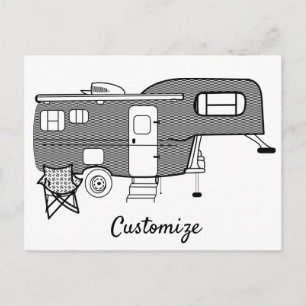 Carte Postale Remorque classique Caravan Thunder_Cove