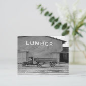 Carte Postale Remorque de tracteur, 1925 (Debout devant)