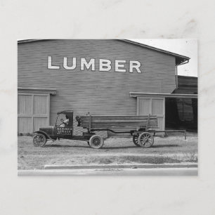 Carte Postale Remorque de tracteur, 1925