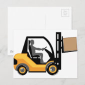 Carte Postale Remorque jaune (Devant / Derrière)