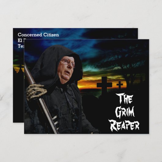 Carte Postale Remorque Mitch McConnell Grim (Devant / Derrière)