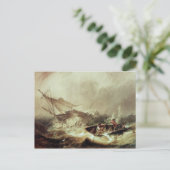 Carte Postale Remorque pour secourir l'épave (Debout devant)