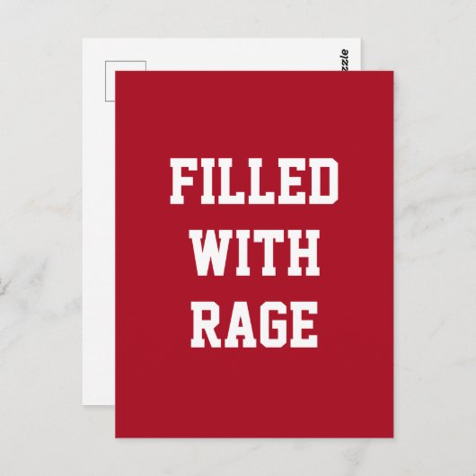 Carte Postale Rempli avec rangement (Devant / Derrière)