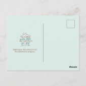 Carte Postale Rempli d'amour Maison à personnaliser pour pendais (Dos)