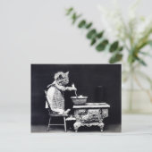 Carte Postale Remuer le bol Kitty (Debout devant)