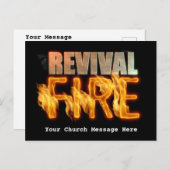 Carte Postale Renaissance de l'évangélisation du feu christianis (Devant / Derrière)