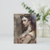 Carte Postale Renaissance Princesse AI générée art imaginaire (Debout devant)