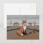 Carte Postale Renard (Devant / Derrière)