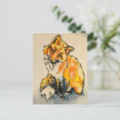 Carte Postale Renard (Debout devant)