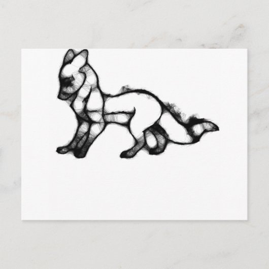 Carte Postale renard (Devant)