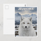 Carte Postale Renard arctique dans le parc national de Jotunheim (Devant / Derrière)