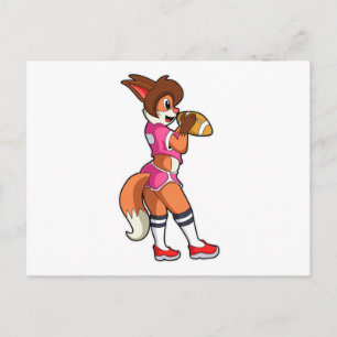 Carte Postale Renard au Sports de Football