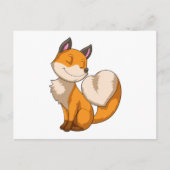 Carte Postale Renard avec cœur (Devant)