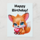 Carte Postale Renard bébé adorable (Devant)