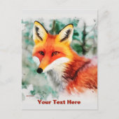 Carte Postale Renard blanc (Devant)