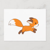 Carte Postale Renard coureur mignon (Devant)