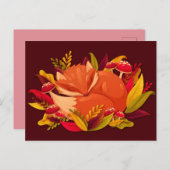 Carte Postale Renard d'automne (Devant / Derrière)