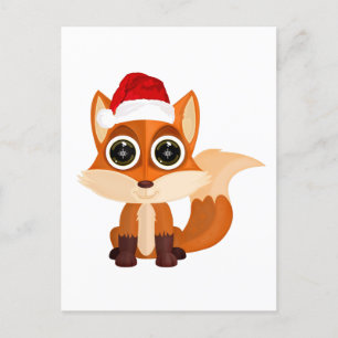 Carte Postale Renard de Noël