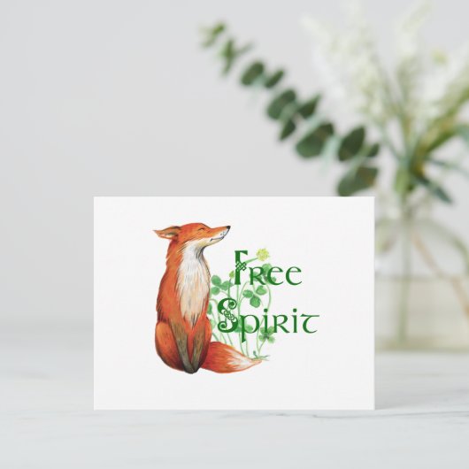 Carte Postale renard d'esprit libre (Debout devant)