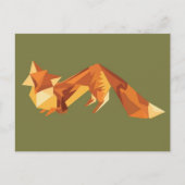 Carte Postale Renard d'Origami (Devant)