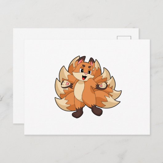 Carte Postale Renard drôle (Devant / Derrière)