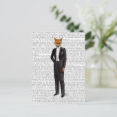 Carte Postale Renard En Costume De Soirée Complet (Debout devant)