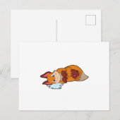Carte Postale Renard en pleurs (Devant / Derrière)