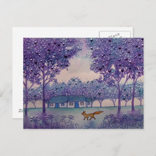 Carte Postale Renard errant (Devant / Derrière)