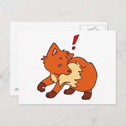 Carte Postale Renard étoilé (Devant / Derrière)