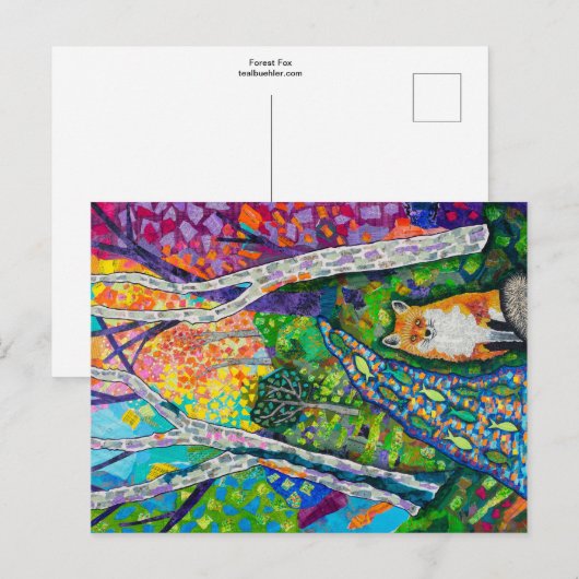 Carte Postale Renard forestier (Devant / Derrière)