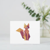 Carte Postale Renard géométrique (Debout devant)