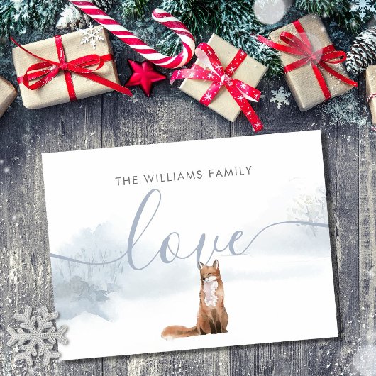 Carte Postale Renard hivernal