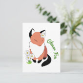 Carte Postale Renard intelligent (Debout devant)