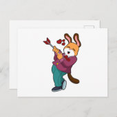 Carte Postale Renard marié en costume (Devant / Derrière)