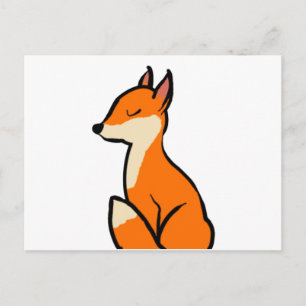Carte Postale Renard personnalisable
