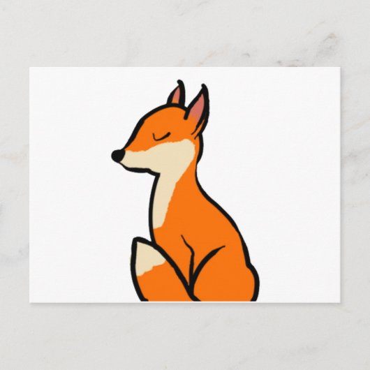 Carte Postale Renard personnalisable (Devant)
