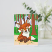 Carte Postale Renard rouge (Debout devant)