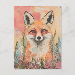 Carte Postale Renard rouge