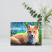 Carte Postale Renard rouge (Debout devant)