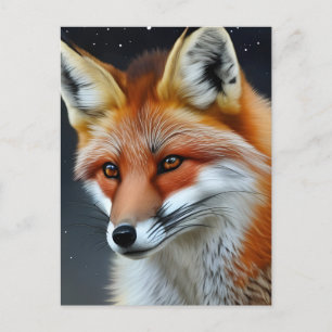 Carte Postale Renard Rouge