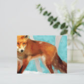 Carte Postale Renard rouge (Debout devant)