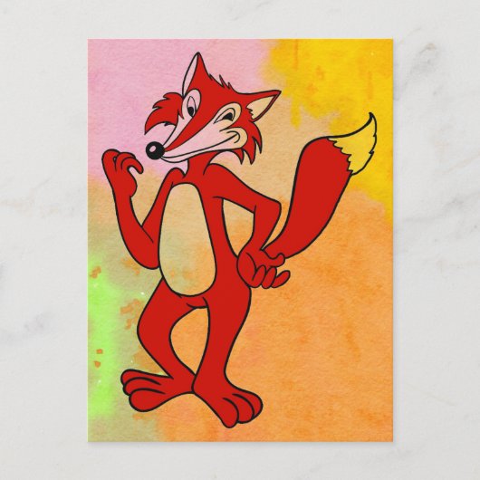 Carte Postale Renard rouge (Devant)