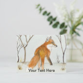 Carte Postale Renard Rouge (Debout devant)