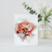 Carte Postale Renard rouge (Debout devant)