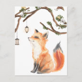 Carte Postale Renard Rouge Adorable (Devant)