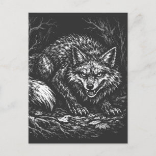 Carte Postale Renard rusé de la forêt — par BurnsInHell