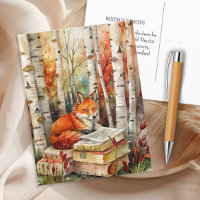 Renard rustique vintage Livres Bois automne