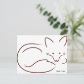 Carte Postale RenardRouge (Debout devant)